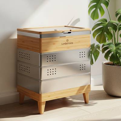 Lombricomposteur à plusieurs étages pour appartement