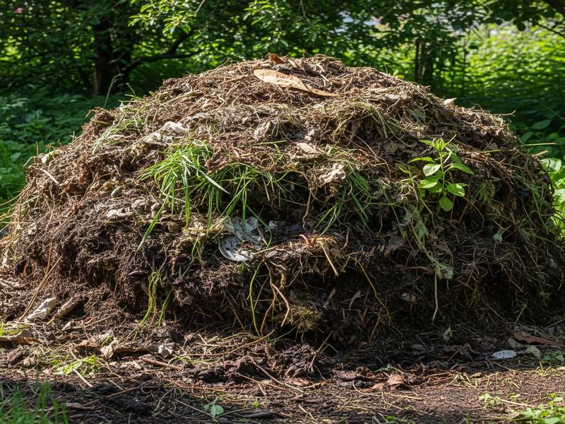 Tas de compost qui ne chauffe pas malgré une bonne humidité